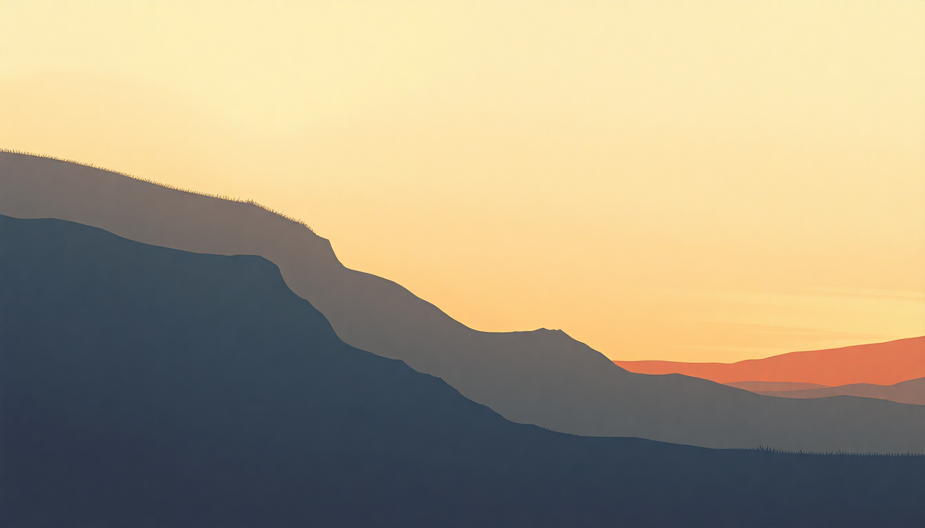 Fan-driven abstract illustration evoking the emotional arc of Tuesday's Gone by Lynyrd Skynyrd