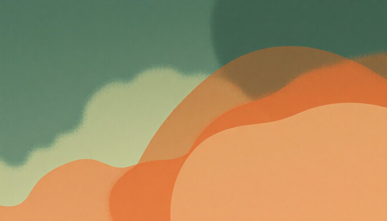 Fan-driven abstract illustration evoking the emotional arc of Turn Out the Lights by Julien Baker