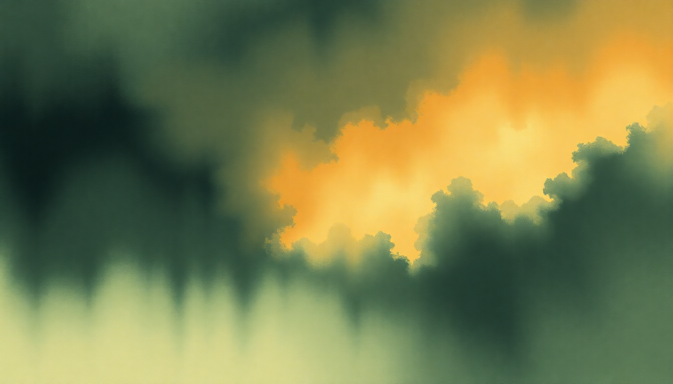 Fan-driven abstract illustration evoking the emotional arc of Turtles All the Way Down by Sturgill Simpson