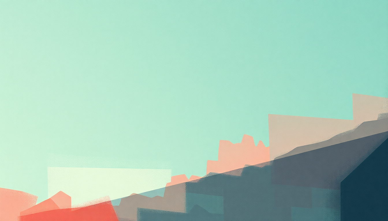 Fan-driven abstract illustration evoking the emotional arc of Two Days by The Rapture