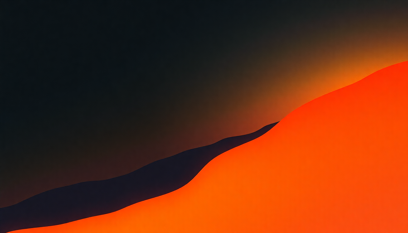 Fan-driven abstract illustration evoking the emotional arc of Tyger by Tangerine Dream