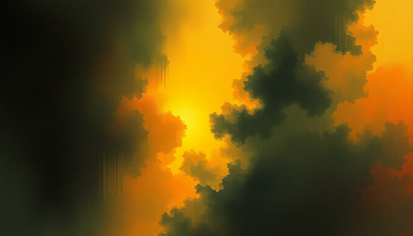 Fan-driven abstract illustration evoking the emotional arc of Unchained by Van Halen