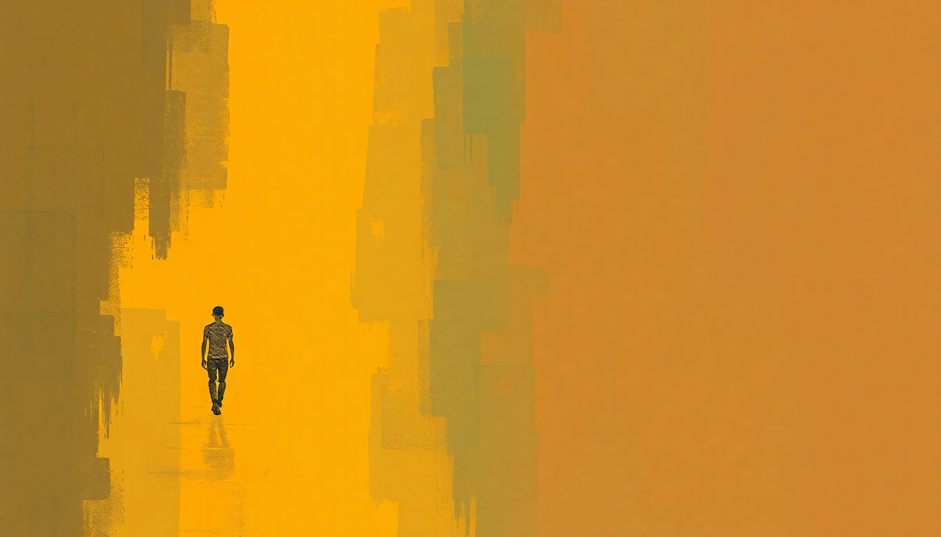 Fan-driven abstract illustration evoking the emotional arc of Underdog by Sly and the Family Stone