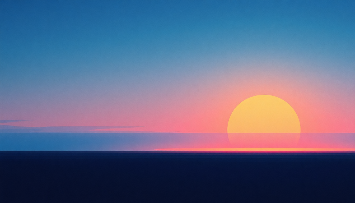 Fan-driven abstract illustration evoking the emotional arc of Underwater Sunlight by Tangerine Dream