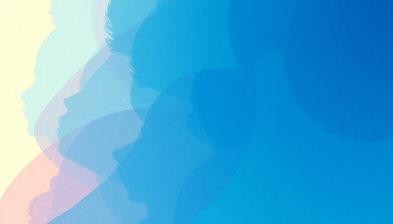 Fan-driven abstract illustration evoking the emotional arc of Union City Blue by Blondie