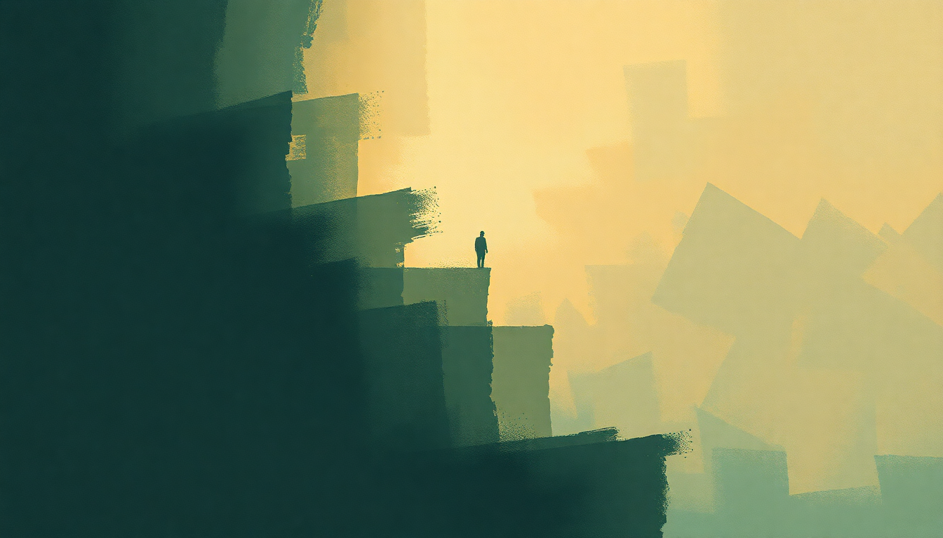 Fan-driven abstract illustration evoking the emotional arc of Until It Sleeps by Metallica