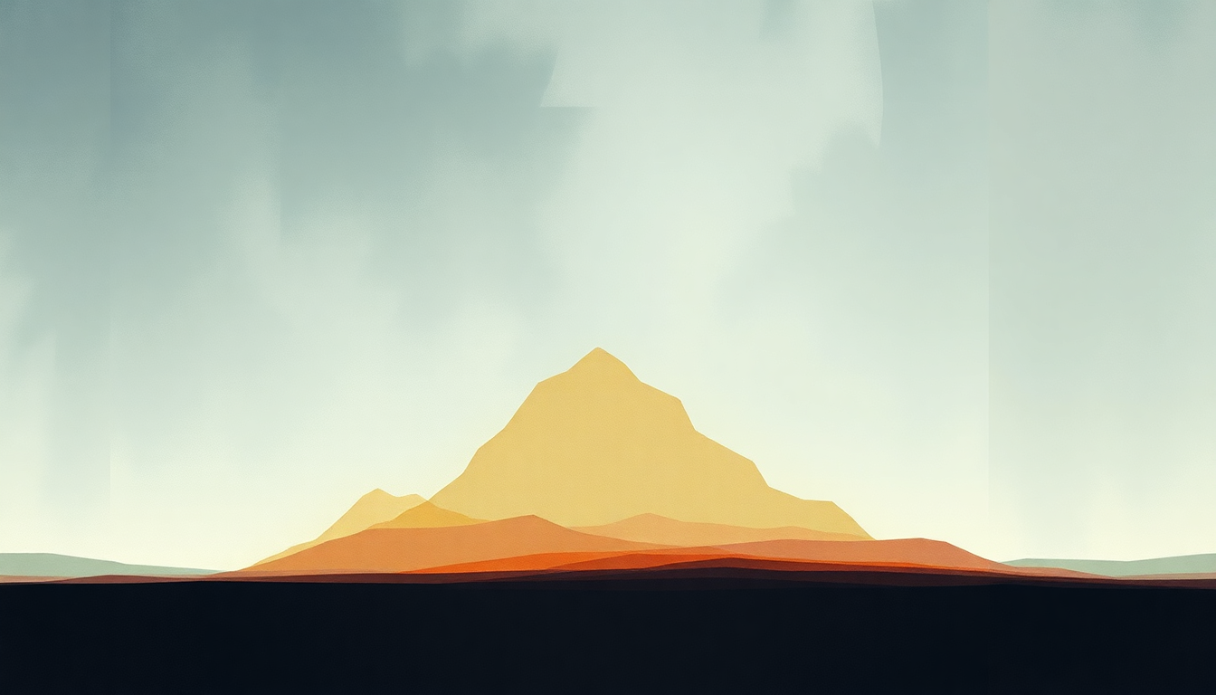 Fan-driven abstract illustration evoking the emotional arc of Untitled 2 by Sigur Rós