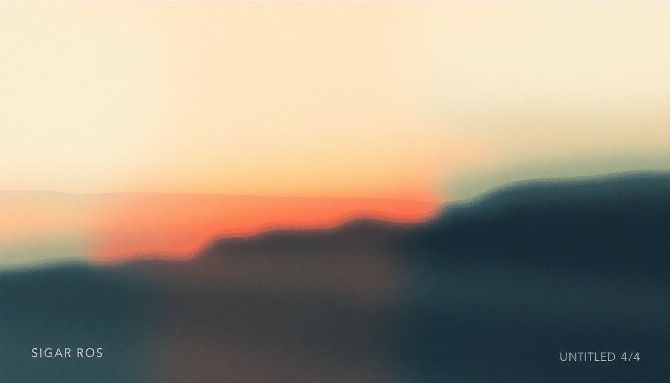Fan-driven abstract illustration evoking the emotional arc of Untitled #4 by Sigur Rós