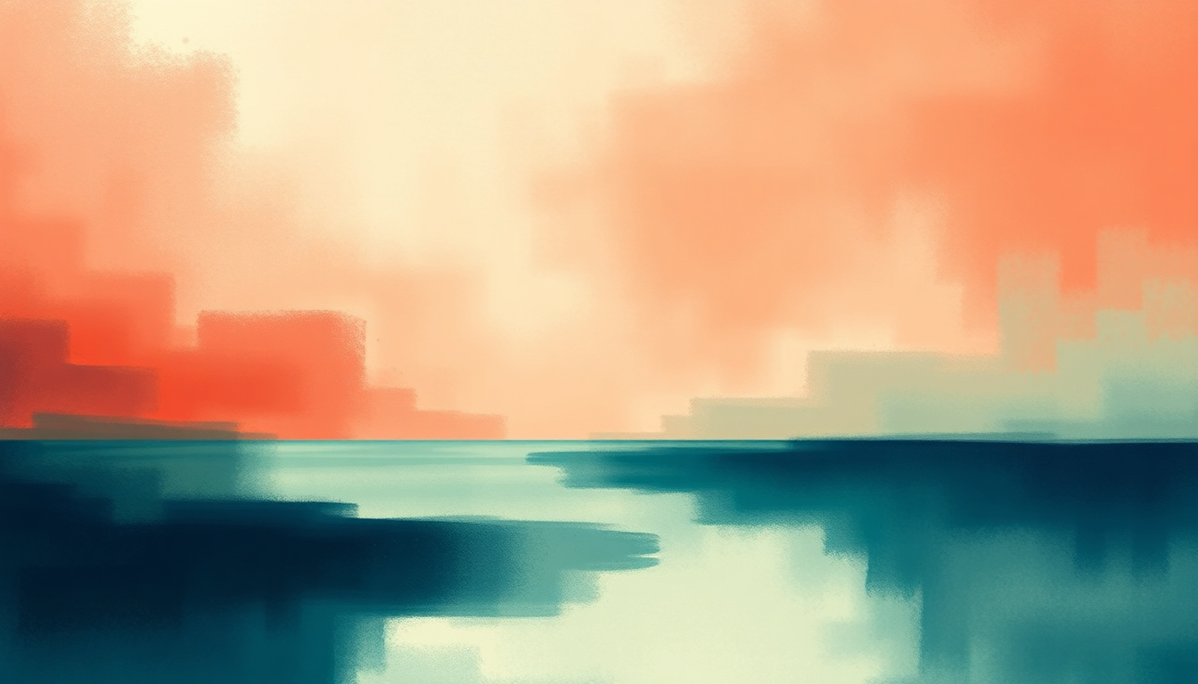 Fan-driven abstract illustration evoking the emotional arc of Untitled #6 by Sigur Rós
