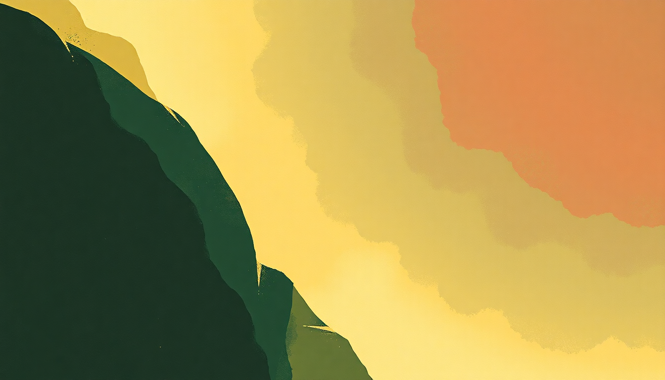 Fan-driven abstract illustration evoking the emotional arc of Up Above My Head by Sister Rosetta Tharpe