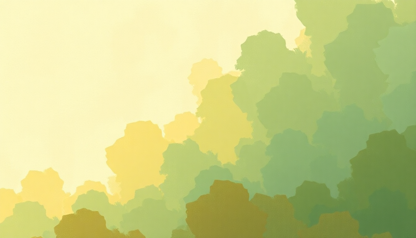 Fan-driven abstract illustration evoking the emotional arc of Up Above My Head Stockholm by Sister Rosetta Tharpe