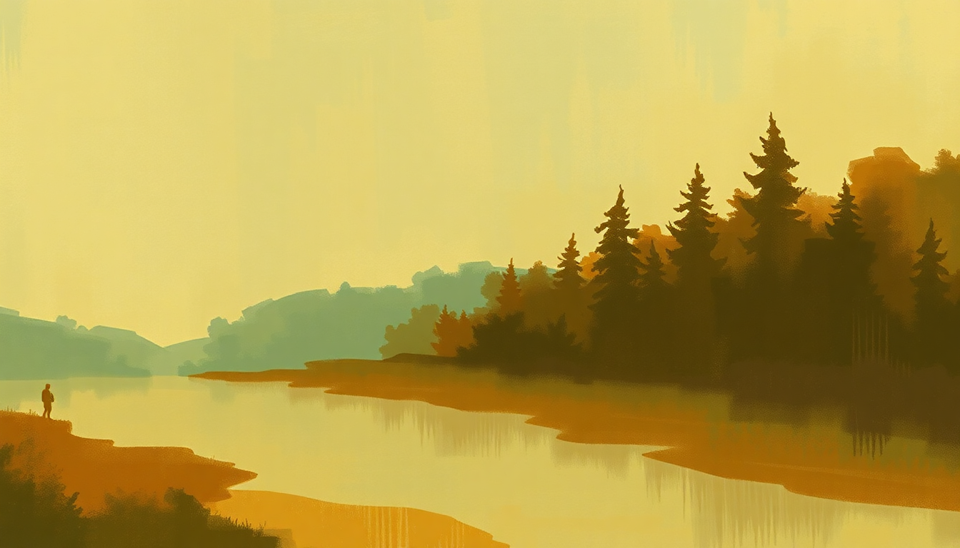Fan-driven abstract illustration evoking the emotional arc of Up on Cripple Creek by The Band