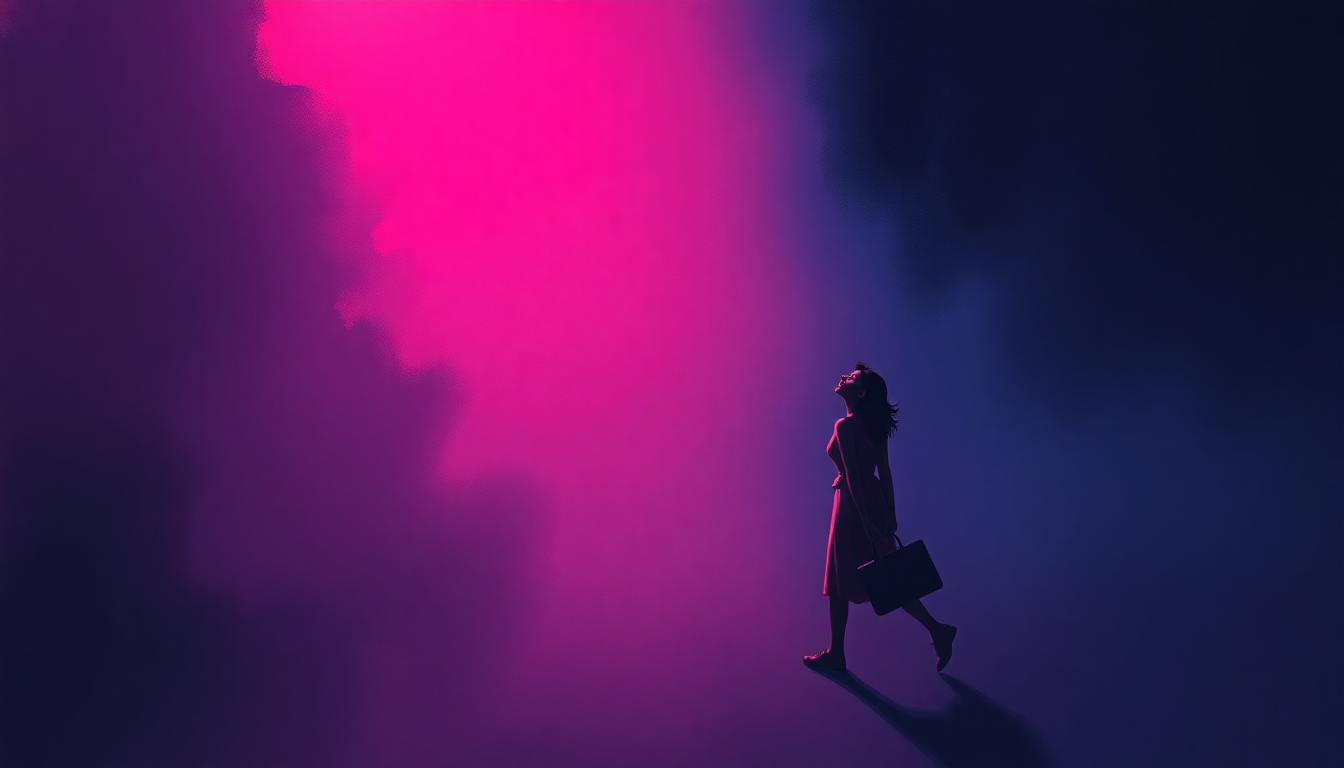 Fan-driven abstract illustration evoking the emotional arc of Upside Down by Diana Ross