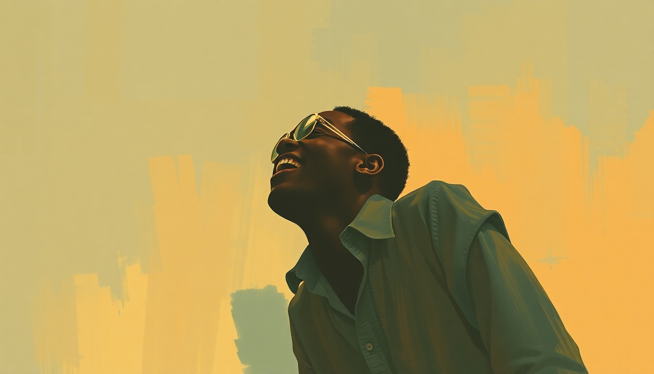 Fan-driven abstract illustration evoking the emotional arc of Uptight (Everything's Alright) by Stevie Wonder