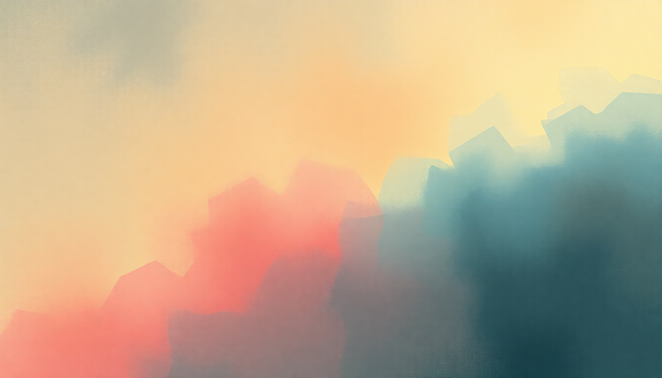 Fan-driven abstract illustration evoking the emotional arc of Us and Them by Pink Floyd