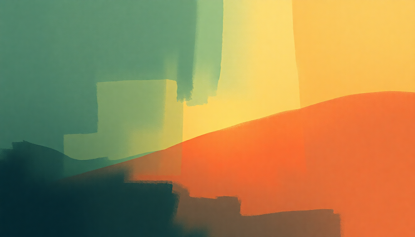 Fan-driven abstract illustration evoking the emotional arc of Used to Be by Weyes Blood