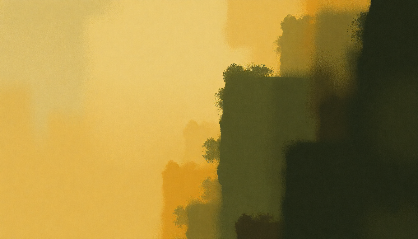 Fan-driven abstract illustration evoking the emotional arc of Va pensiero by Giuseppe Verdi