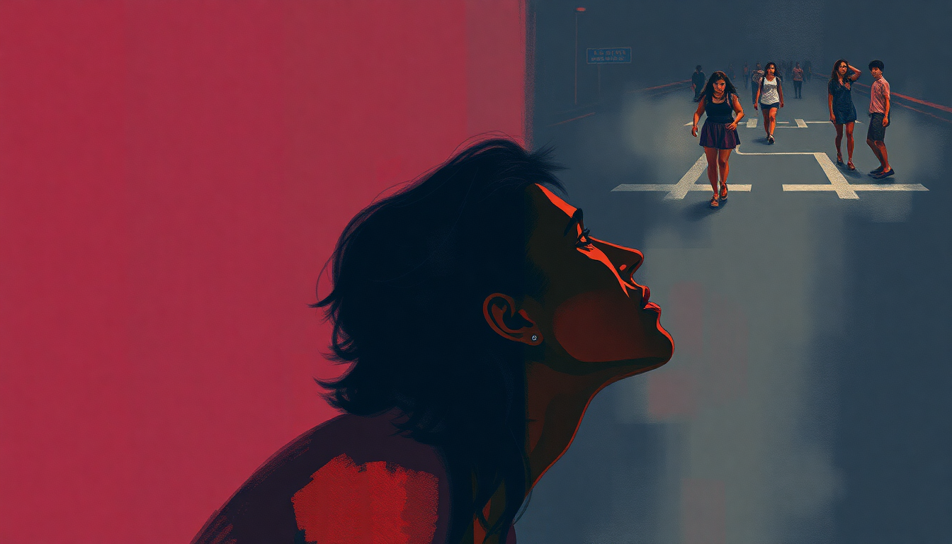 Fan-driven abstract illustration evoking the emotional arc of Vaca Profana by Caetano Veloso