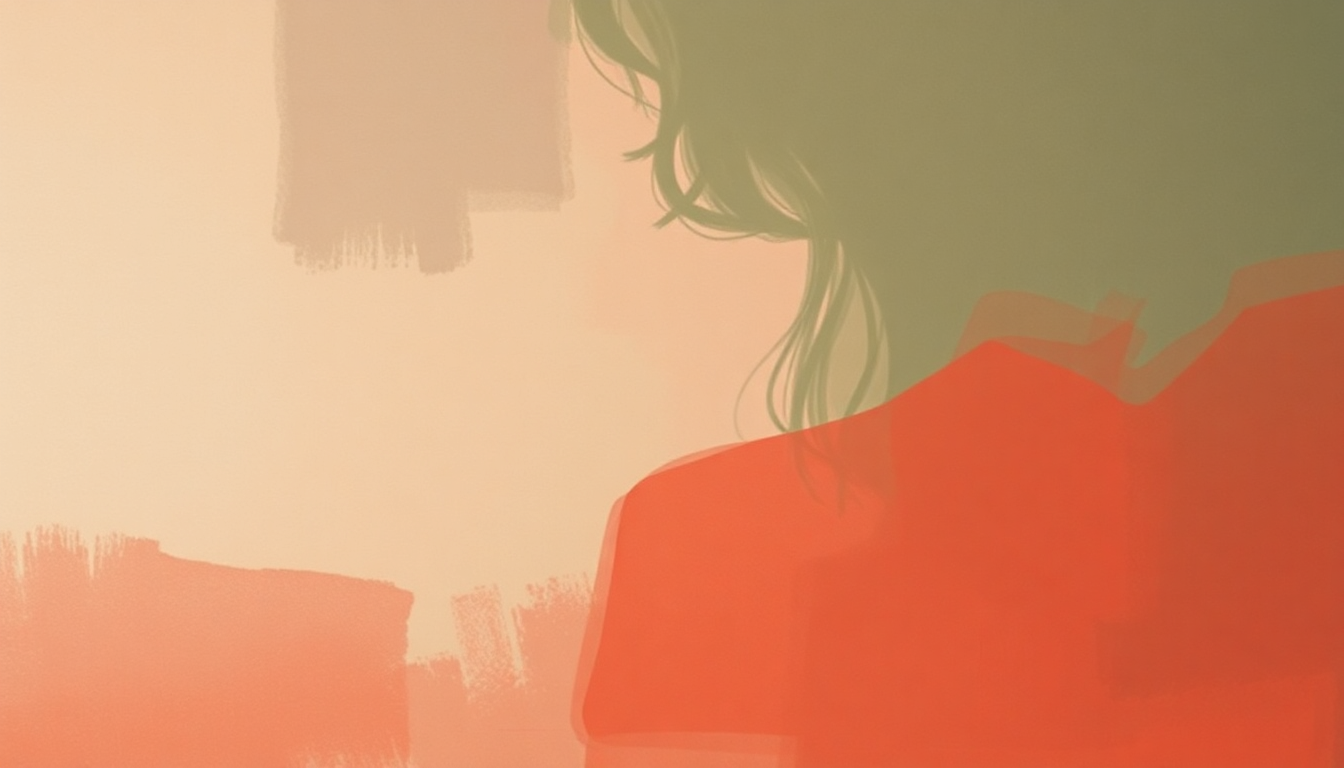 Fan-driven abstract illustration evoking the emotional arc of Valentine by Fiona Apple