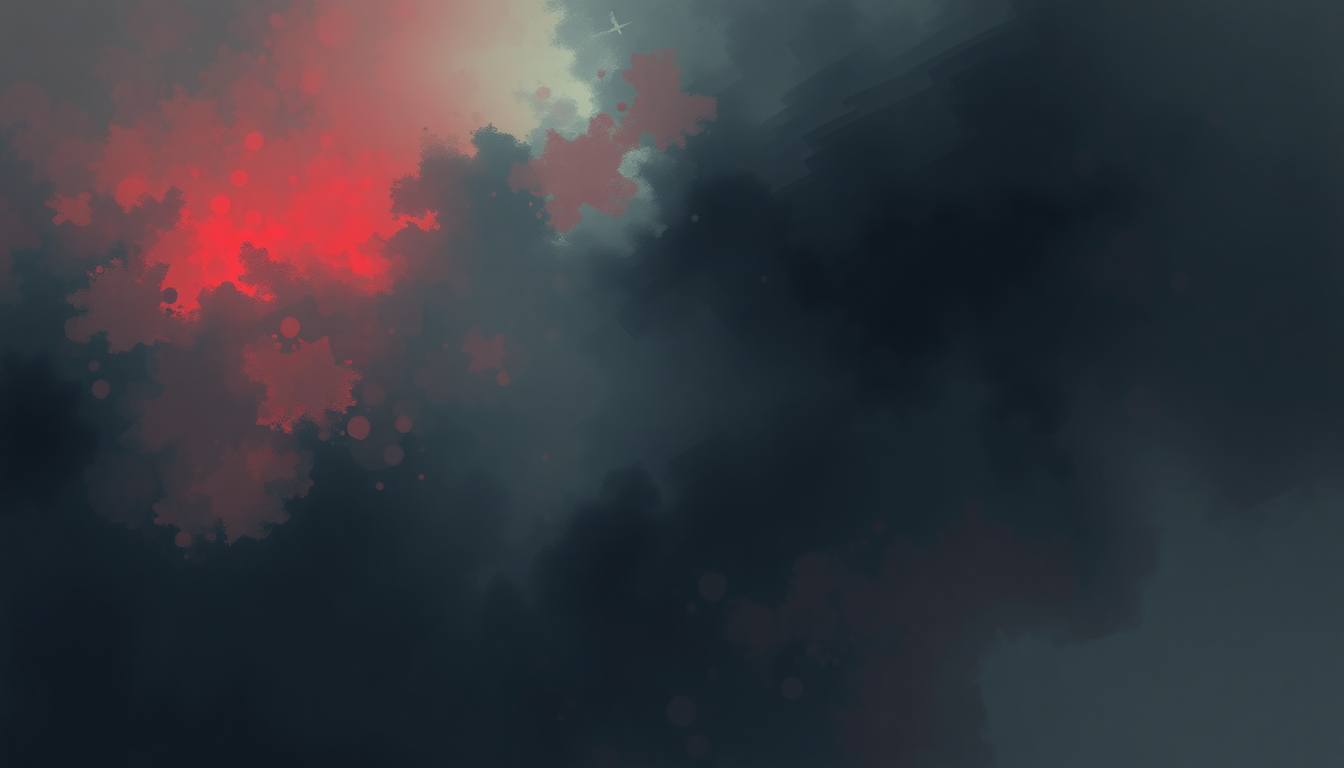 Fan-driven abstract illustration evoking the emotional arc of vampire by Olivia Rodrigo