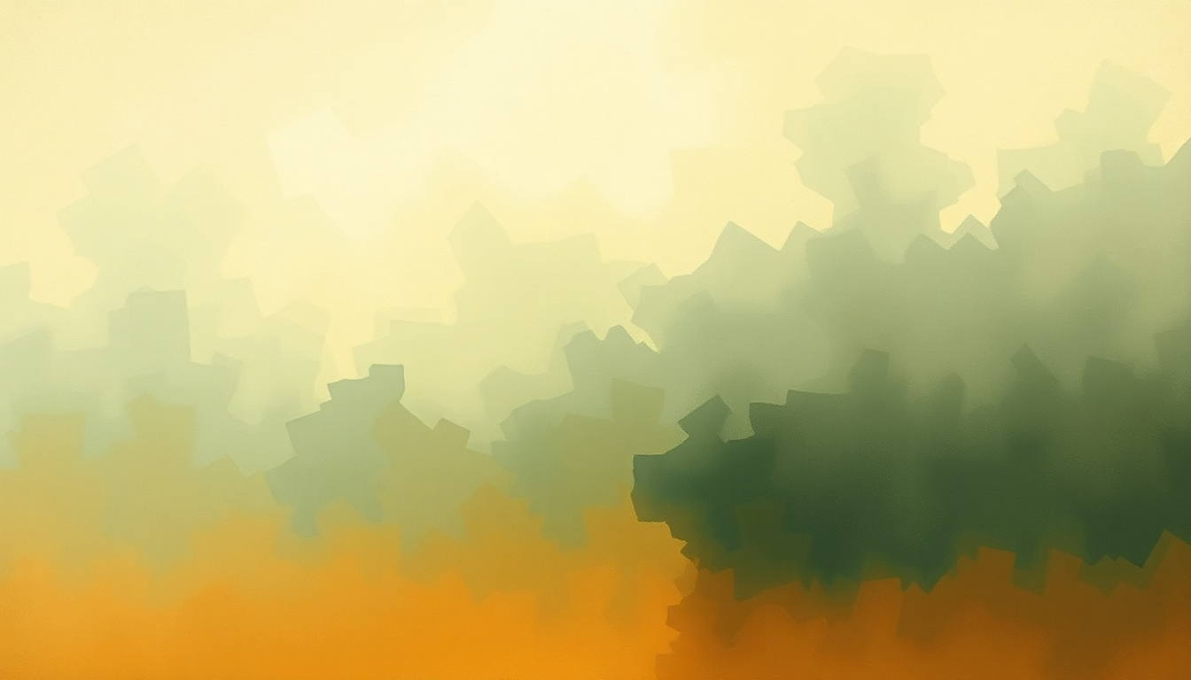 Fan-driven abstract illustration evoking the emotional arc of Variations on a Theme by Haydn by Johannes Brahms