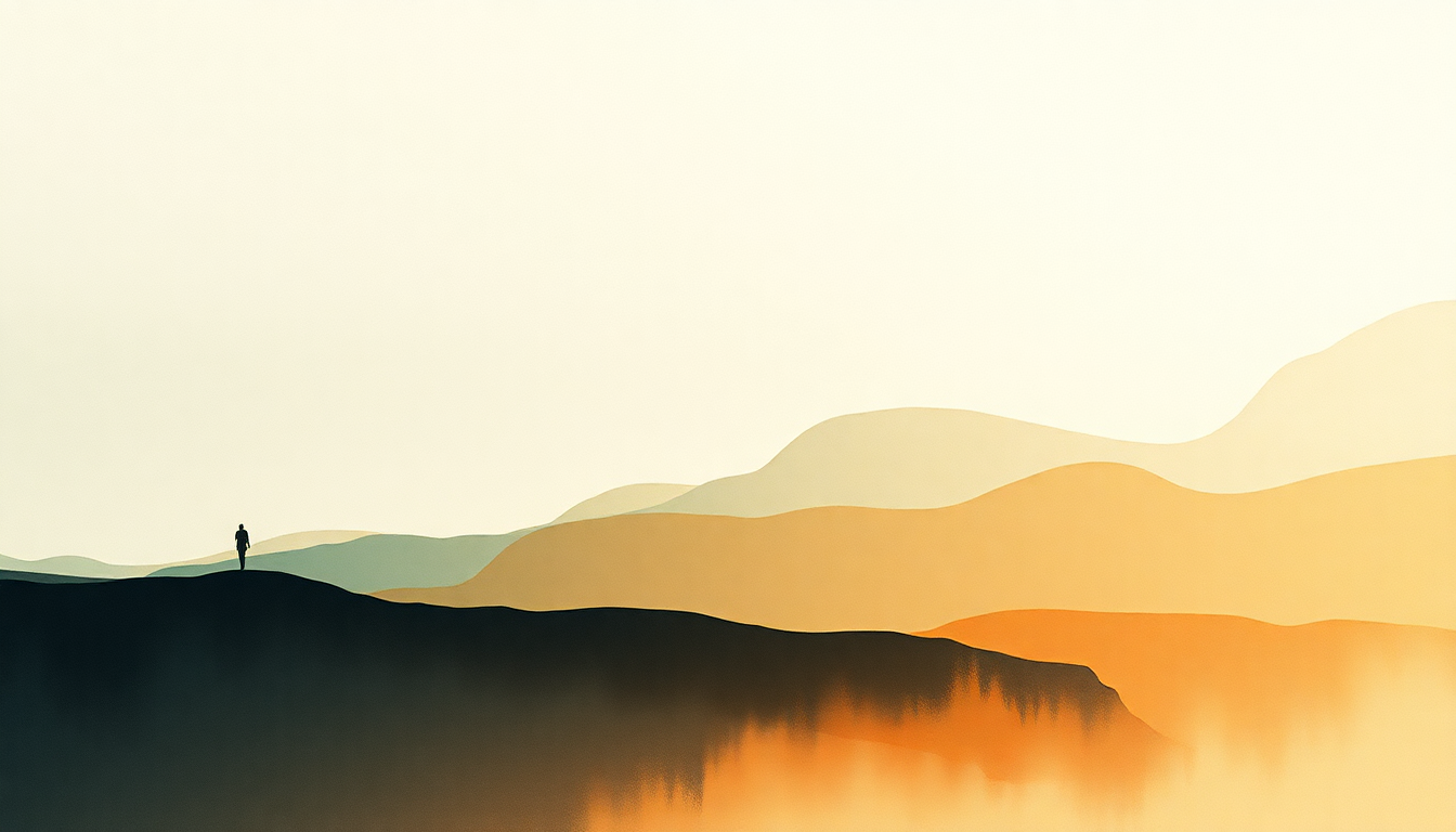 Fan-driven abstract illustration evoking the emotional arc of Varúð by Sigur Rós