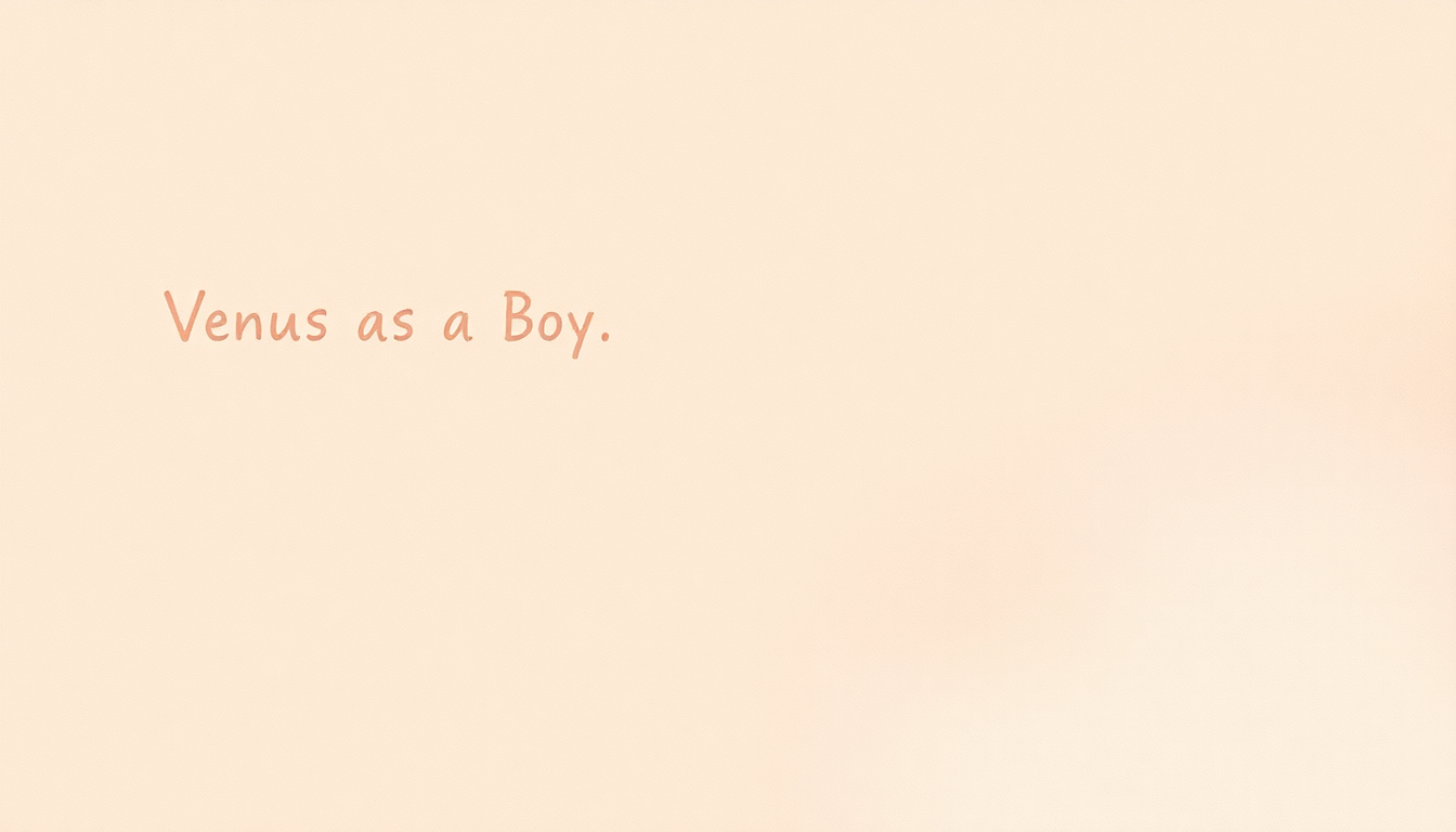 Fan-driven abstract illustration evoking the emotional arc of Venus as a Boy by Björk