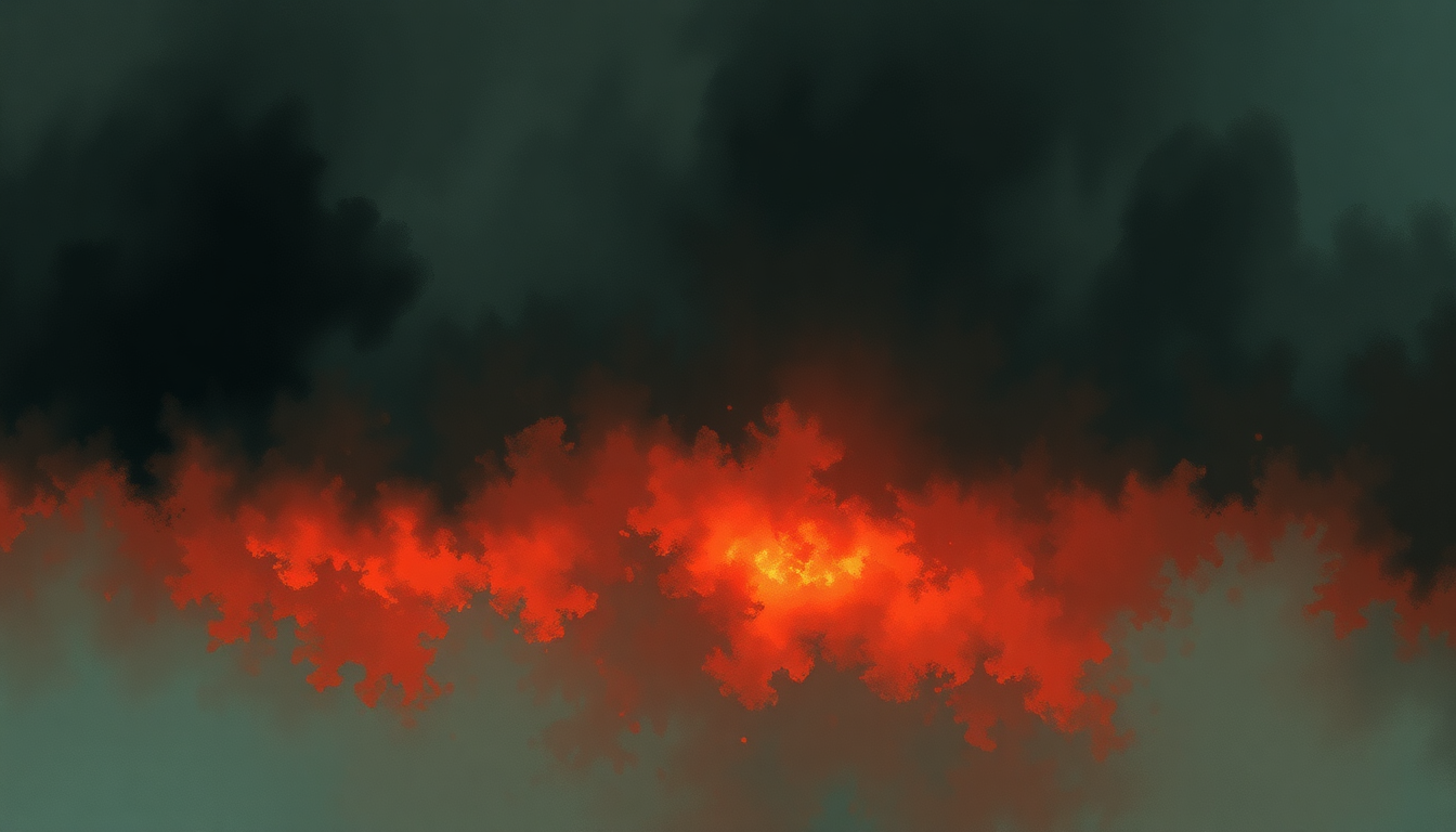 Fan-driven abstract illustration evoking the emotional arc of Vertigo by U2