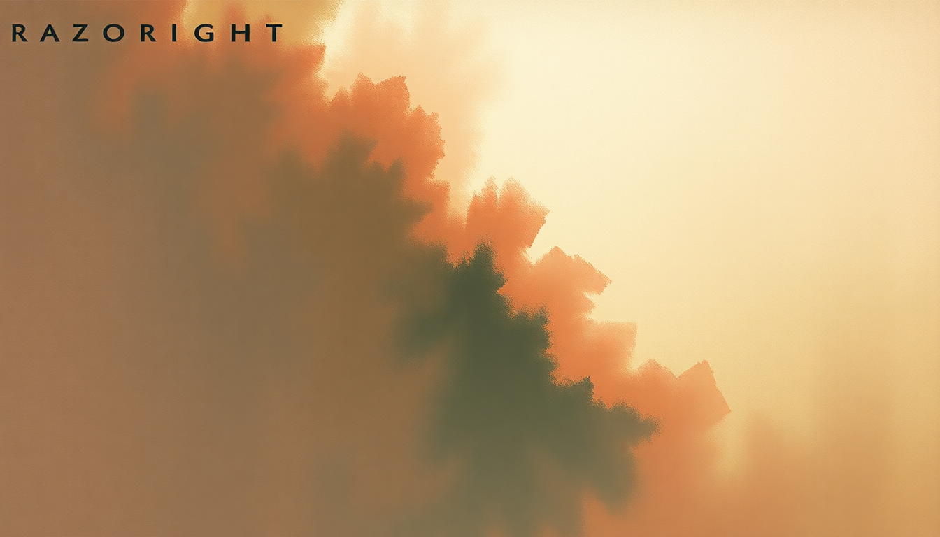 Fan-driven abstract illustration evoking the emotional arc of Vice by Razorlight