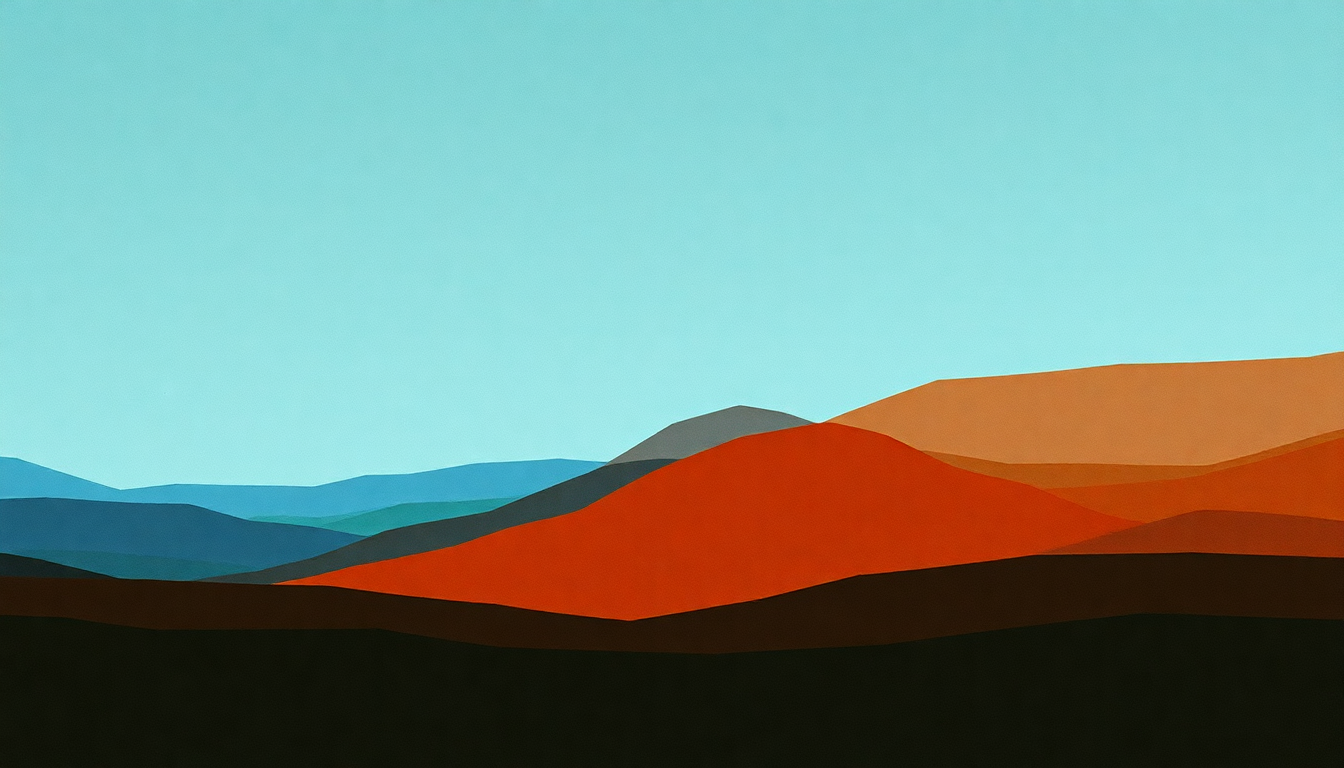 Fan-driven abstract illustration evoking the emotional arc of Viðrar vel til loftárása by Sigur Rós