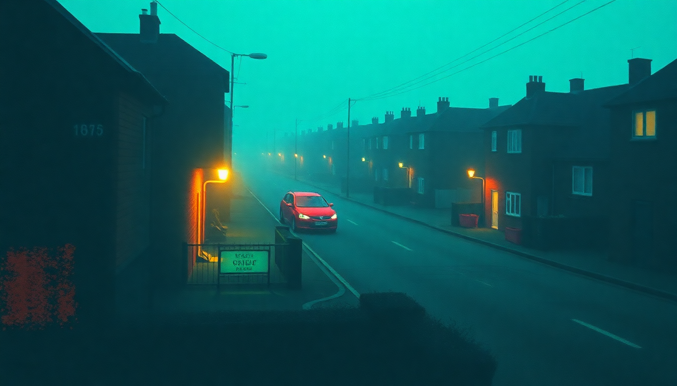 Fan-driven abstract illustration evoking the emotional arc of Villiers Terrace by Echo & the Bunnymen
