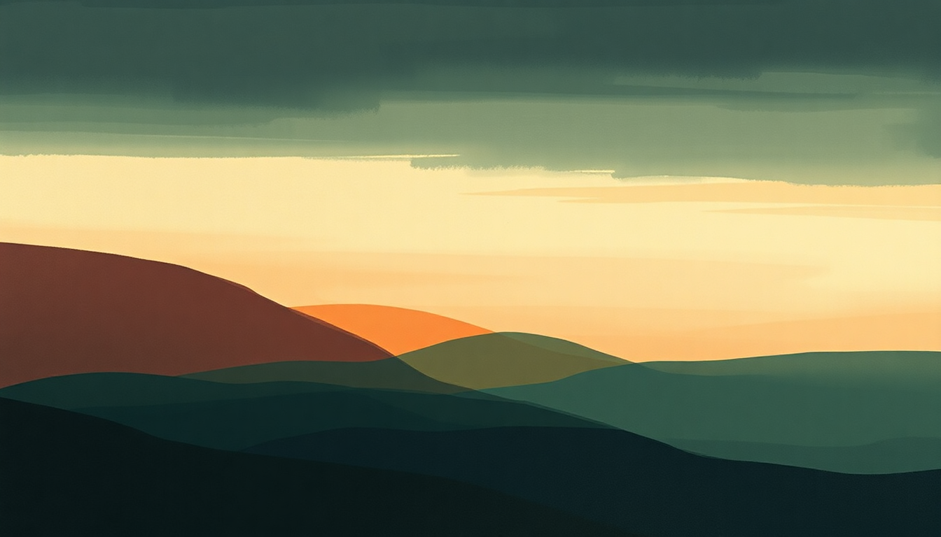 Fan-driven abstract illustration evoking the emotional arc of Vincent by James Blake
