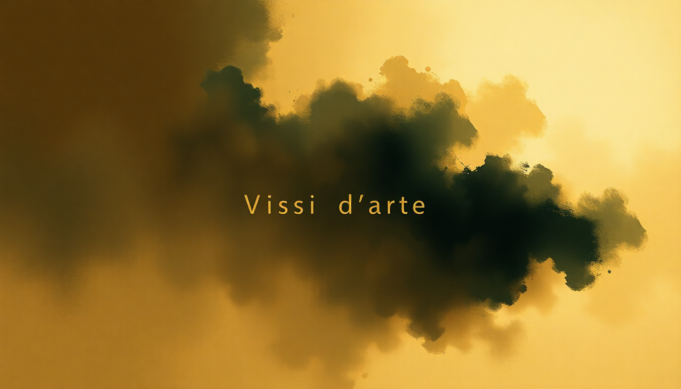 Fan-driven abstract illustration evoking the emotional arc of Vissi d'arte by Maria Callas