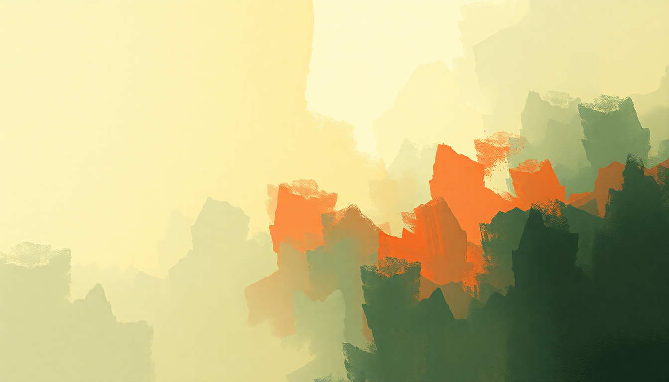 Fan-driven abstract illustration evoking the emotional arc of Vultures by Kanye West