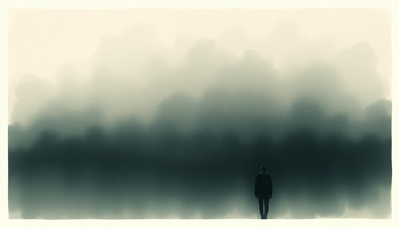 Fan-driven abstract illustration evoking the emotional arc of Waiting for You by Nick Cave & The Bad Seeds