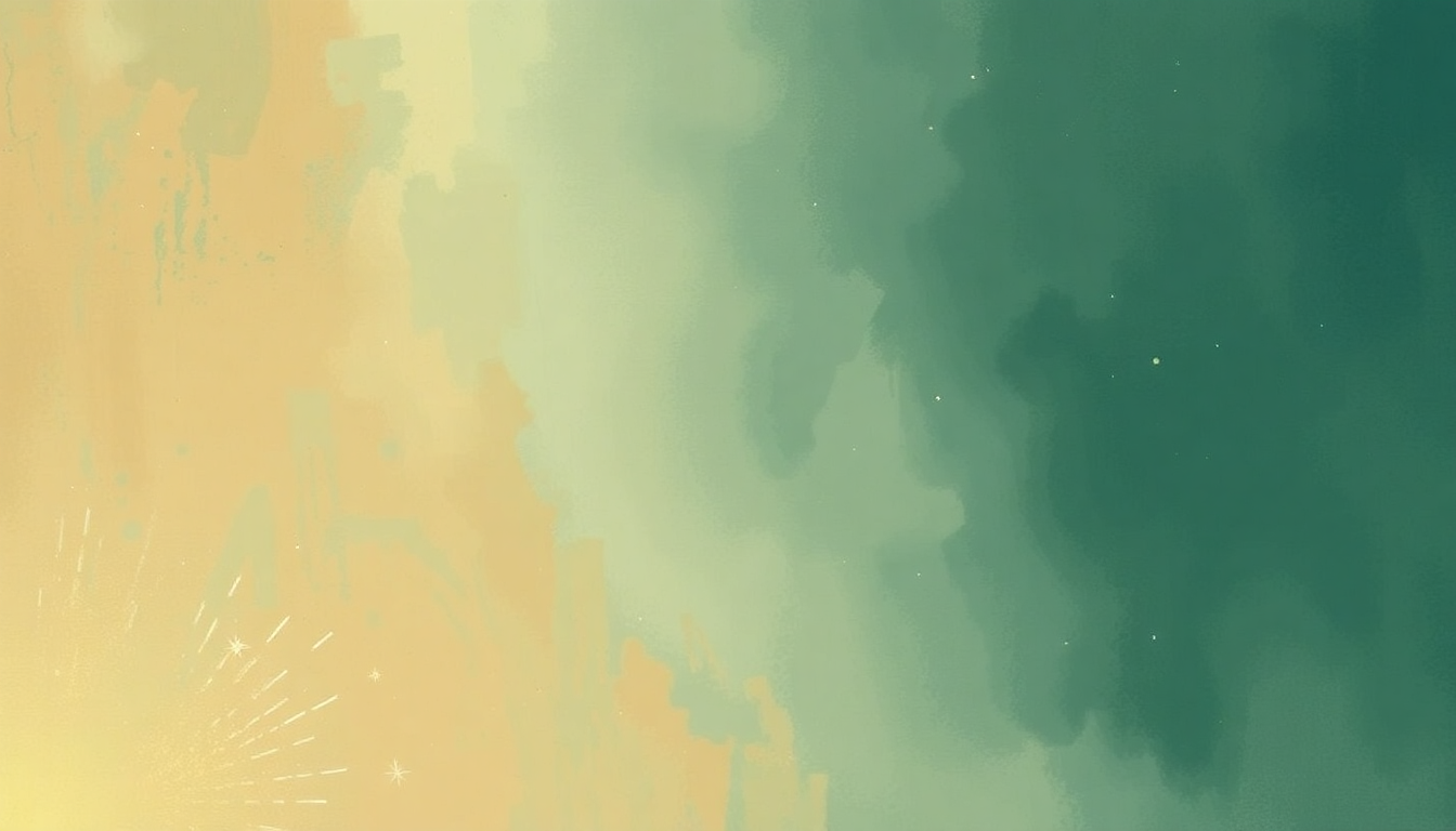 Fan-driven abstract illustration evoking the emotional arc of Waiting on a Miracle by Lin-Manuel Miranda