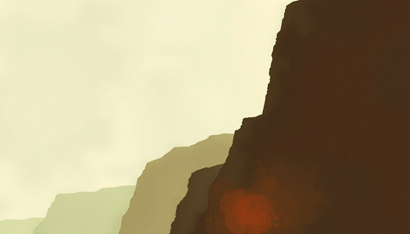Fan-driven abstract illustration evoking the emotional arc of Waiting on a War by Foo Fighters