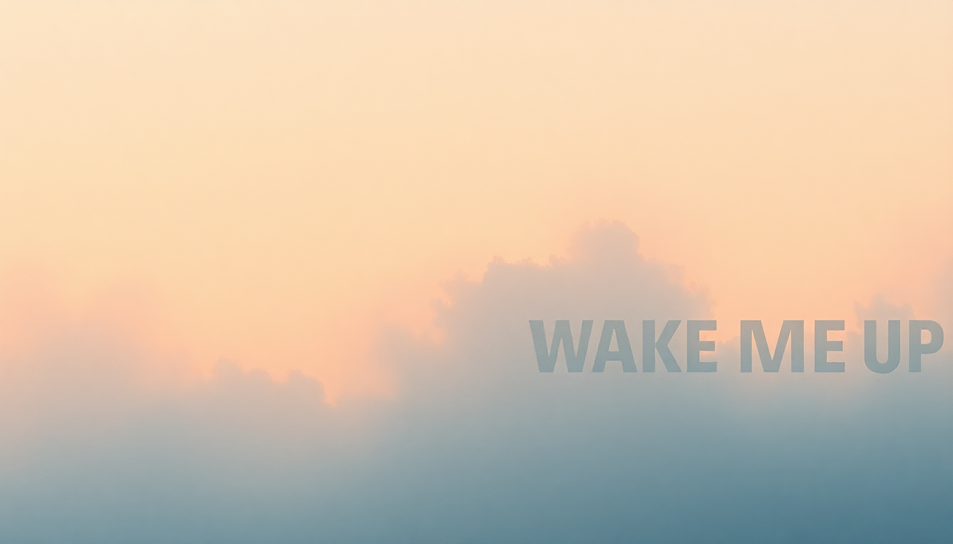 Fan-driven abstract illustration evoking the emotional arc of Wake Me Up by Ed Sheeran