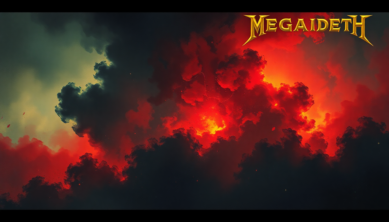 Fan-driven abstract illustration evoking the emotional arc of Wake Up Dead by Megadeth