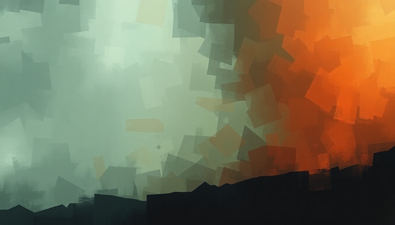 Fan-driven abstract illustration evoking the emotional arc of Walk by Foo Fighters