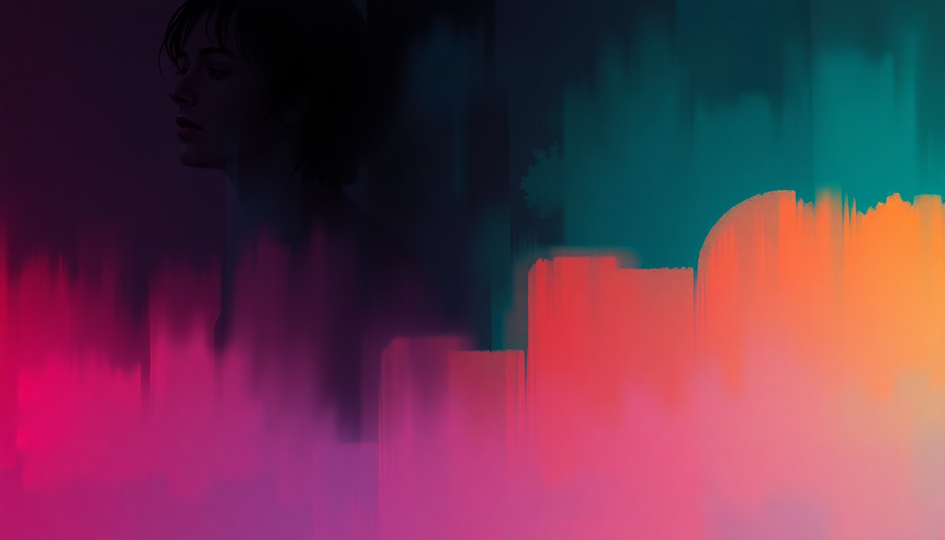 Fan-driven abstract illustration evoking the emotional arc of Wallflower by Peter Gabriel