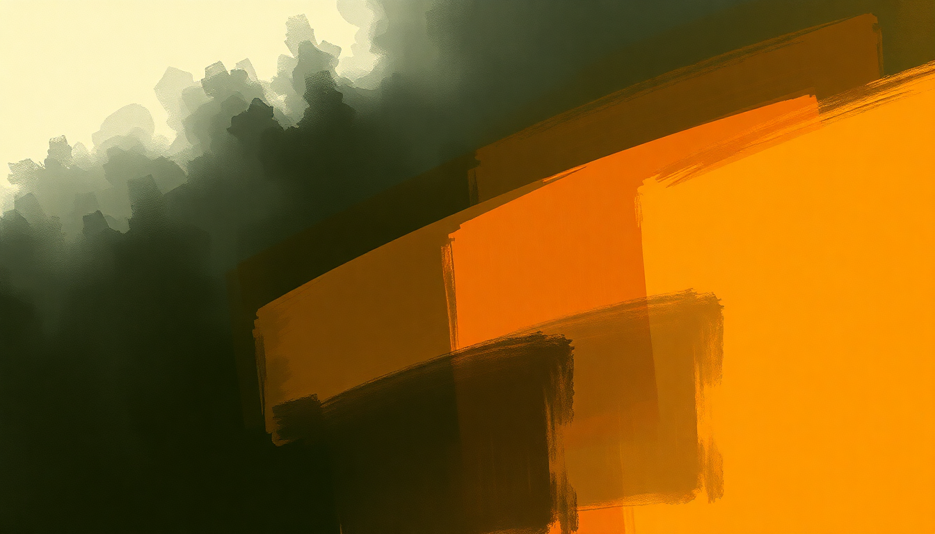 Fan-driven abstract illustration evoking the emotional arc of War in the Mind by Lauryn Hill