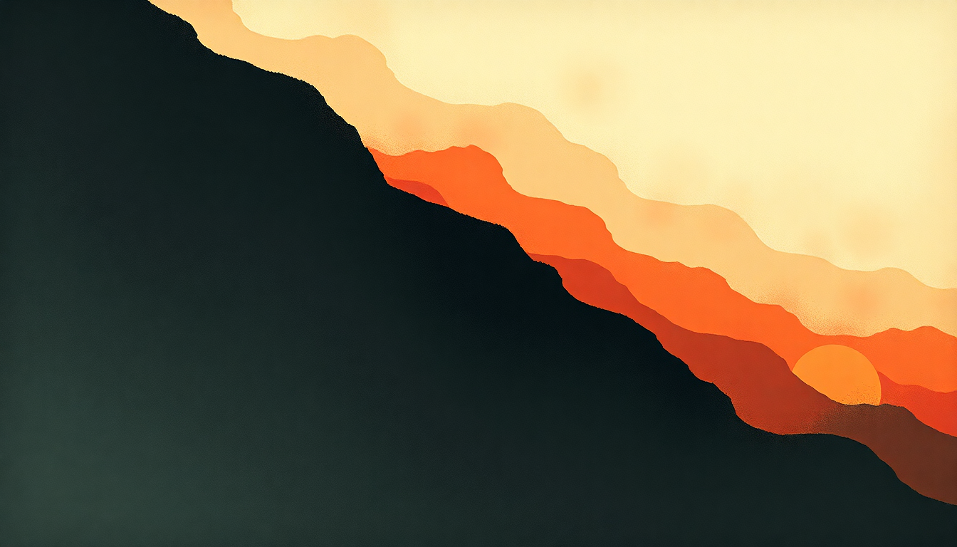 Fan-driven abstract illustration evoking the emotional arc of Wasteland, Baby! by Hozier