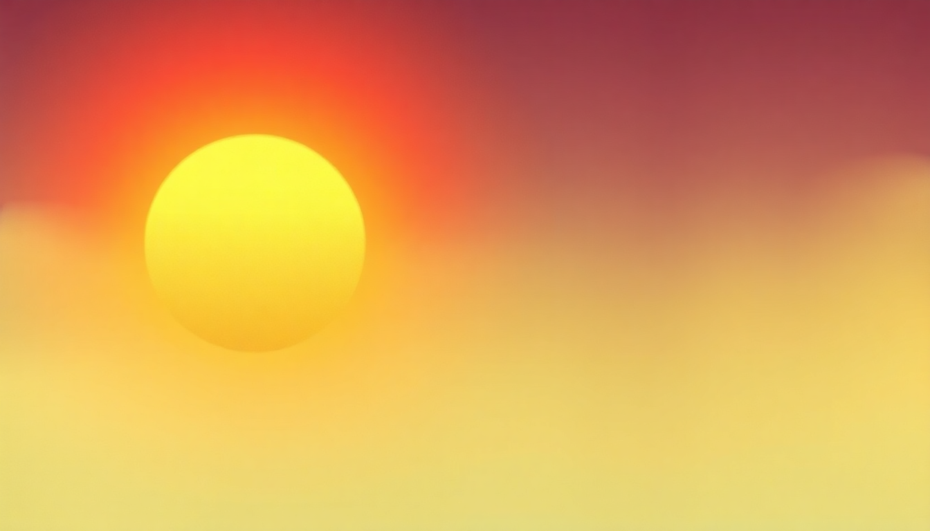 Fan-driven abstract illustration evoking the emotional arc of Watch the Sunrise by Big Star