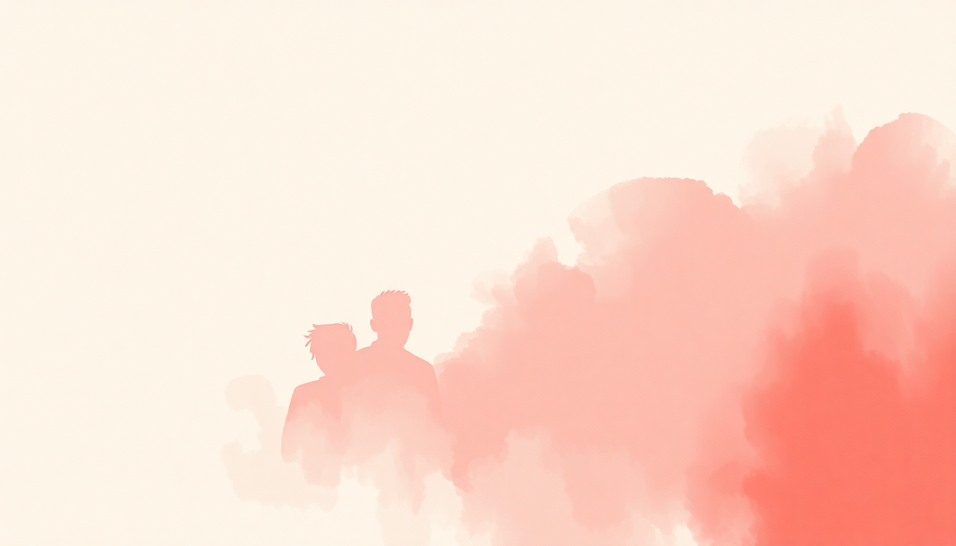 Fan-driven abstract illustration evoking the emotional arc of Watermelon Sugar by Harry Styles