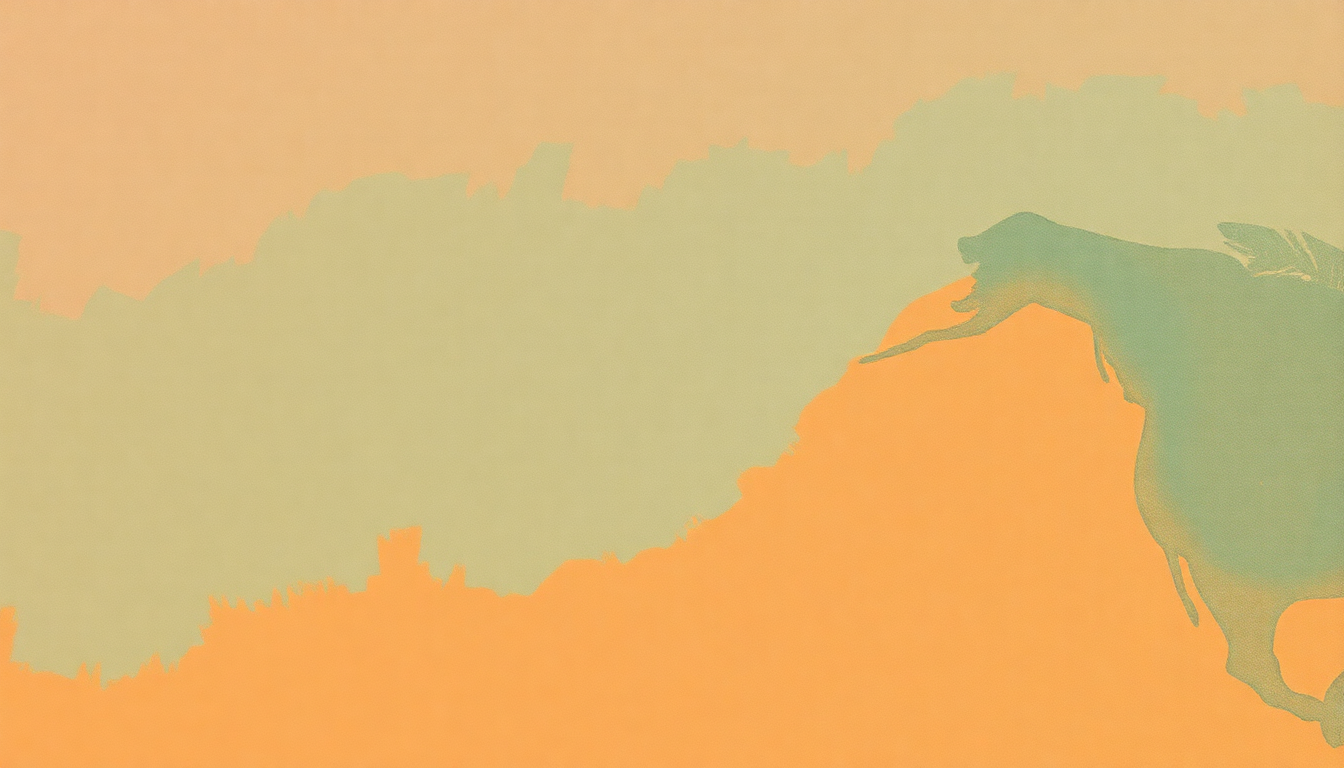Fan-driven abstract illustration evoking the emotional arc of Way of the World by Tina Turner