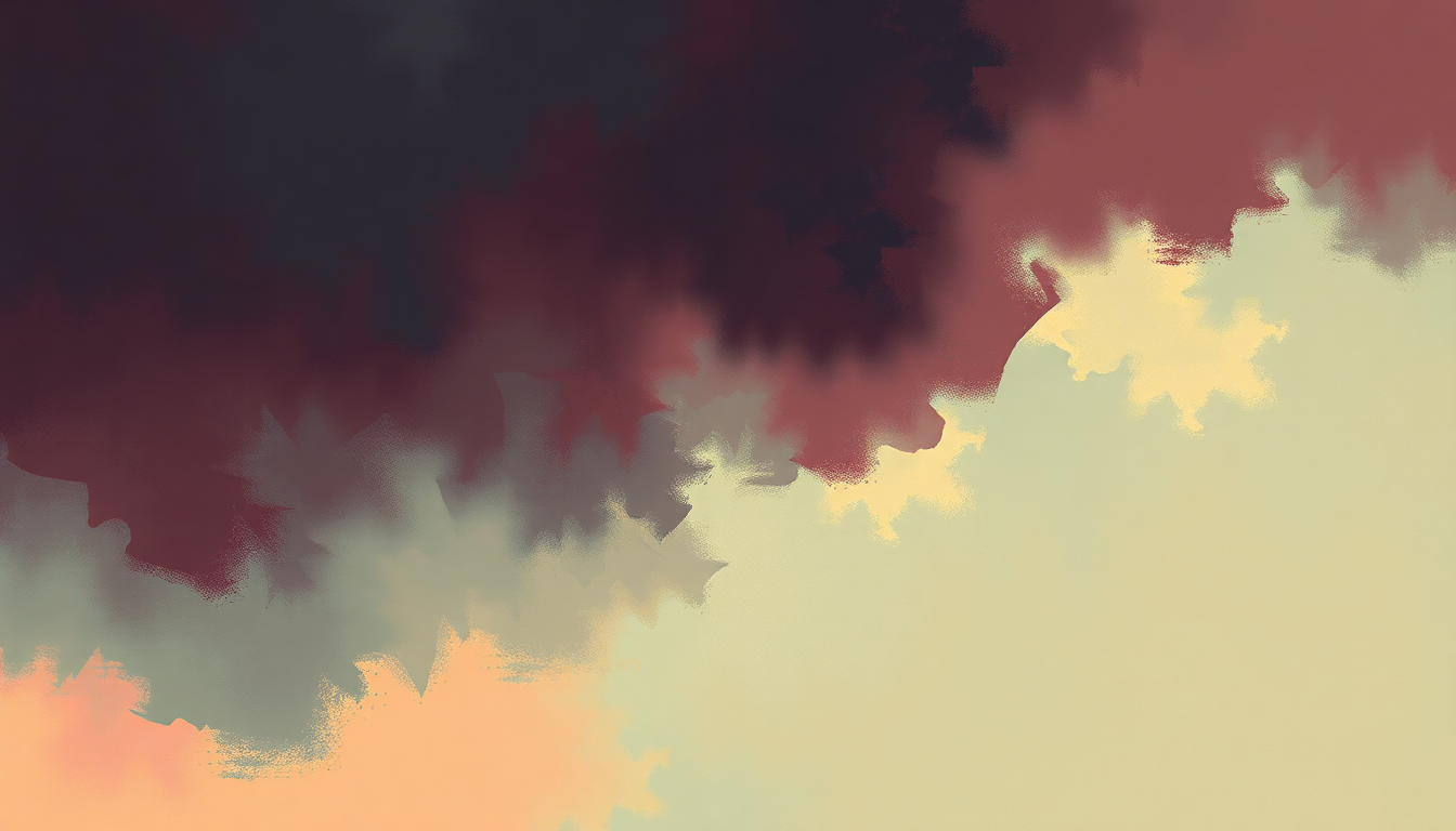 Fan-driven abstract illustration evoking the emotional arc of We Can't Stop by Miley Cyrus