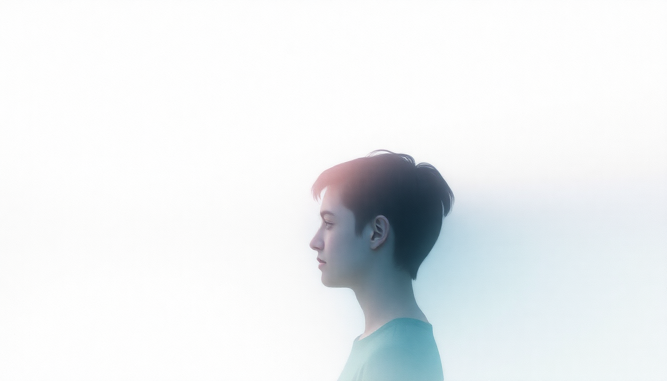 Fan-driven abstract illustration evoking the emotional arc of We're in Love by boygenius