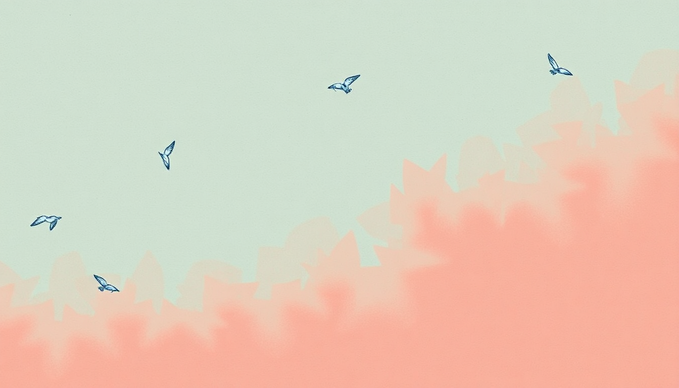 Fan-driven abstract illustration evoking the emotional arc of We Rule the School by Belle and Sebastian