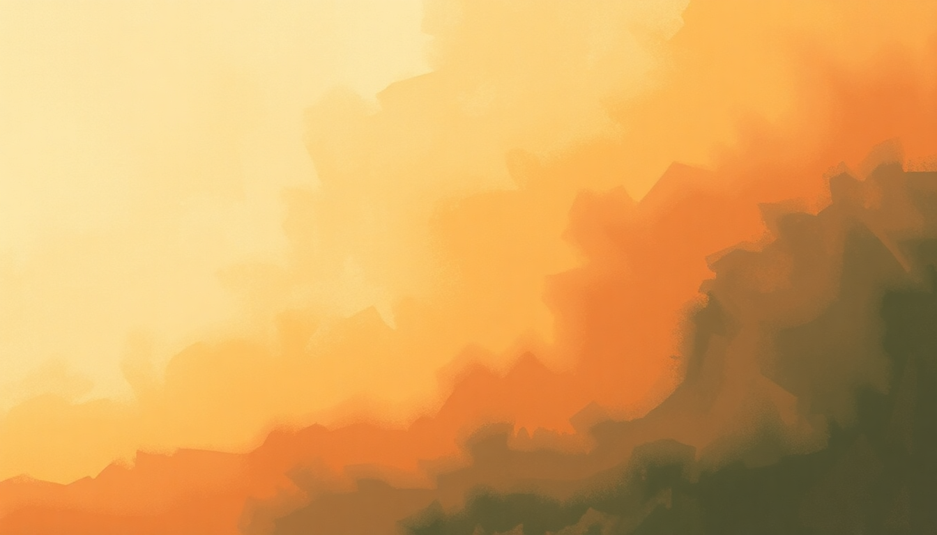 Fan-driven abstract illustration evoking the emotional arc of We Shall Overcome by Joan Baez
